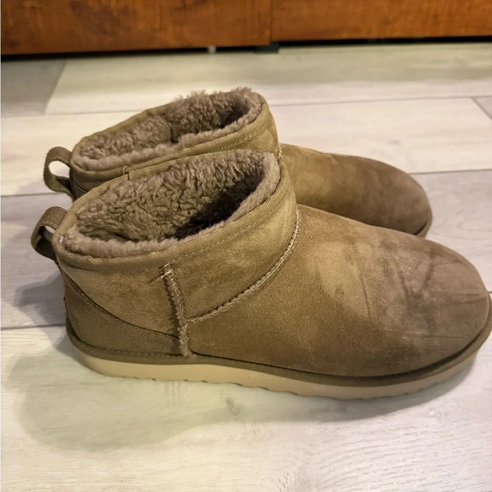 UGG Classic Brown Suede Boots - Picture 3 of 4